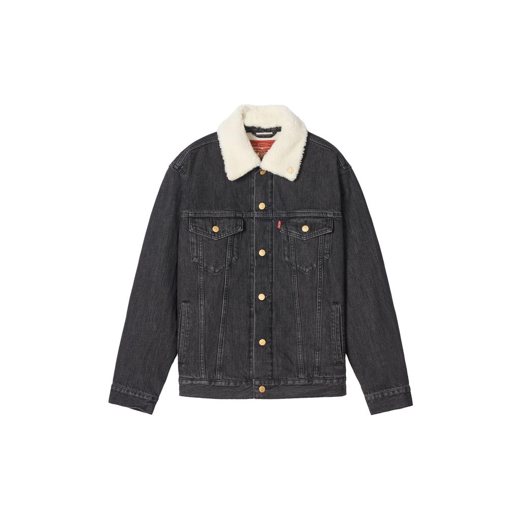 Levis Year Of The Horse Limited Edition Fleece Lined Japanese Style Warm Lock Temperature Faux Shearling Denim Jacket Unisex Jacket 006P8-0000