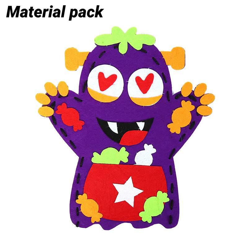 Halloween Puppengeschenk für Kinder Handgemachtes DIY Materialpaket für Kindergarten Verkleidungsrequisiten