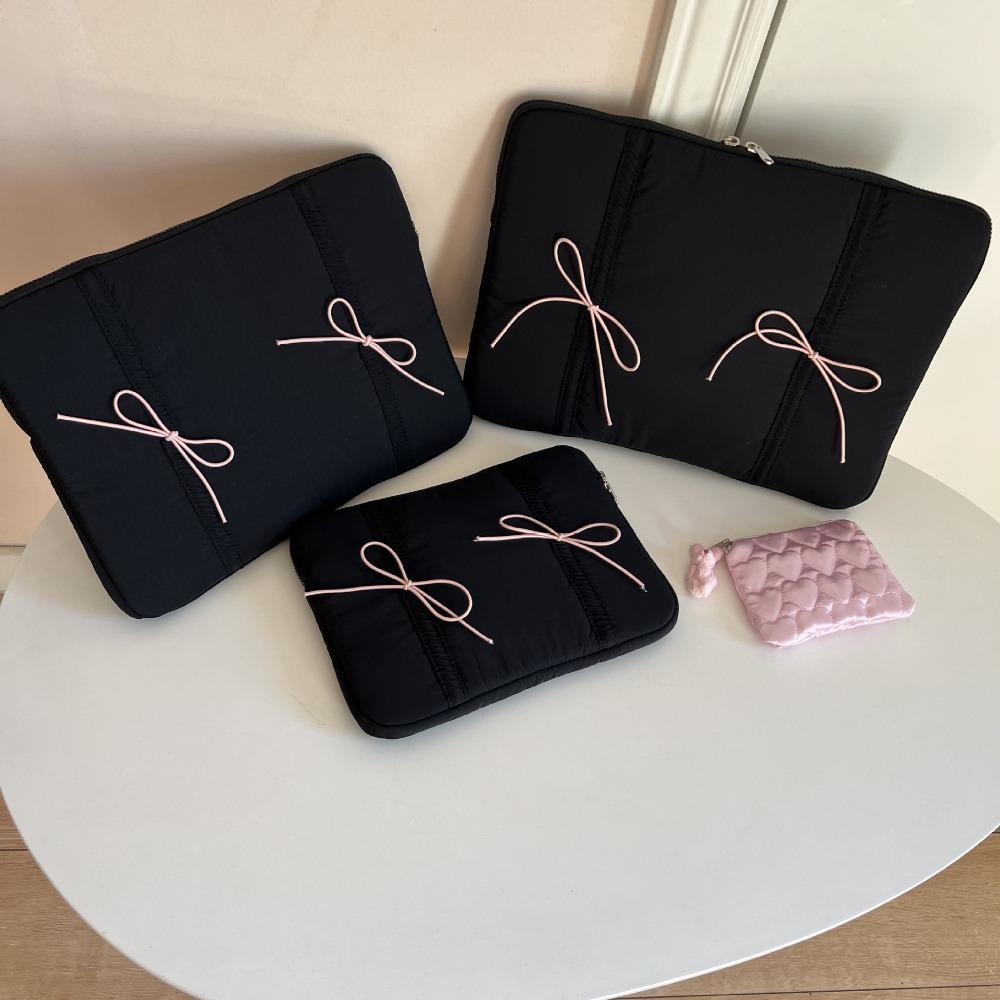 11/14/15.6 Inch Bow Laptop Bag Lightweight Soft Tablet Sleeve Case Shockproof Computer Bag for Macbook/Xiaomi/Lenovo/Dell