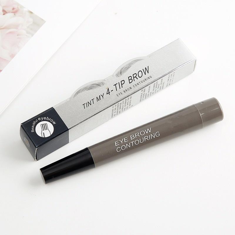 5 Colors 4 Heads Liquid Eyebrow Pencil Waterproof Eyebrow Pen Makeup Natural Long Lasting Eyeliner Brow Pencil Beauty Tool