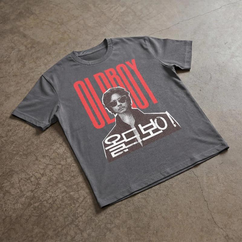 Oldboy Graphic Tee Y2k Korean Movie Inspired Graphic TShirt Summer Unisexs And Unisexs Loose And Breathable TShirt Top