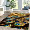 Elegante Pauwen Fantasie Kunst Vloermatten voor Woonkamer, Slaapkamer en Kamerdecoratie Zijn Geschikt voor Cadeaus.