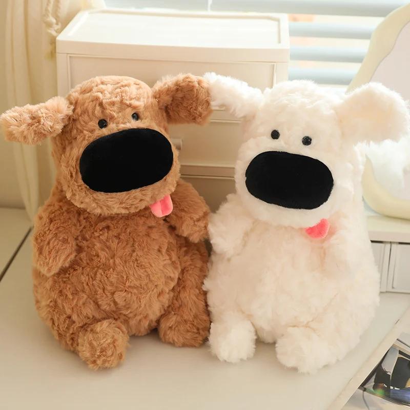 Big Nose Dog Plush Pendant Stuffed Animal Toy with Tongue Perfect for Kids Birthday Gifts Multiple Colors To Choose From