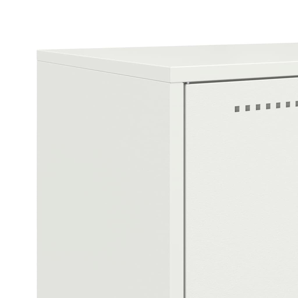 Credenza Alta Bianca 68,5 x 38,5 x 107 cm Acciaio