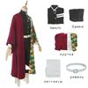 Costume de Cosplay Anime Demon Slayer Kimetsu No Yaiba Tomioka Giyuu, uniforme Kimono pour femmes et hommes, vêtements de fête d'halloween et de noël