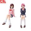 Hot Anime Dandadan Ayase Momo Shiratori Aira Sitting Posture S.H.Figuarts Transformed Assembly PVC Model Toy Action Figures Gift