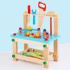 Children's Wooden Tool Stool Toy Pretends To Play With Creative Building Set