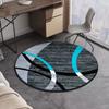 European Geometric Round Carpet Living Room Decoration Home Sofa Chair Side Foot Mat Bedroom Bedside Rugs Washroom Floor Mat
