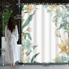 1Pcs Modern Art Beautiful Lily Flower Decoration Illustration Bathroom Shower Curtain With Hooks Shower Curtain Polyester Fabric