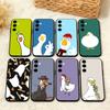Funny D-Duck D-Daily Phone Case For Samsung A73,72,71,A52,51,40,41,A22,A32,31,A13, Soft Black Shell