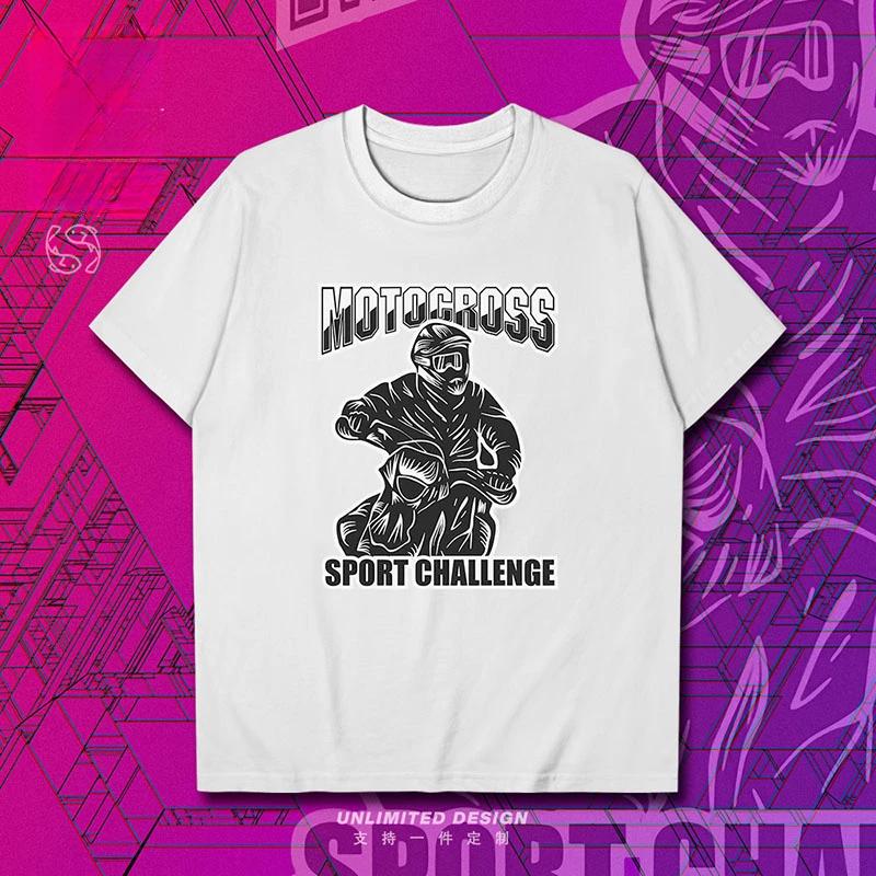 Motocross Sport Challenge Poster Printed Graphic Tshirt Mens and Kids Short Sleeve Breathable Motorcycle Tshirt Moto GP