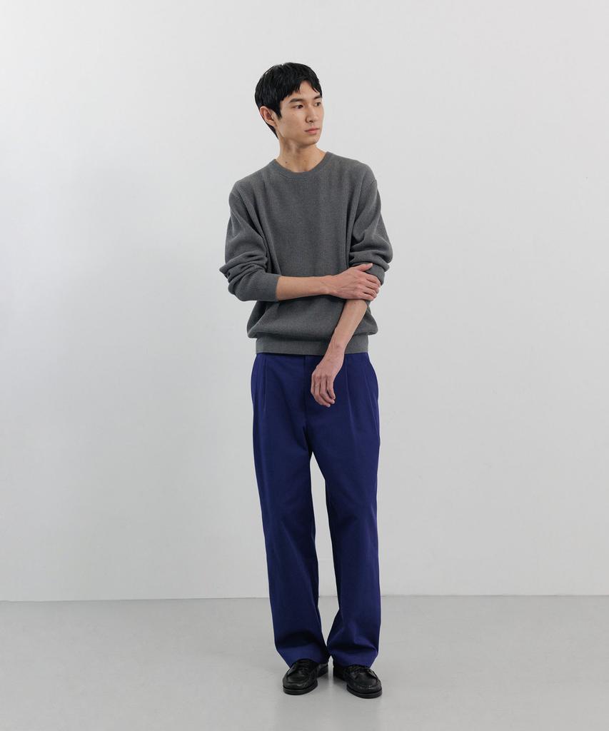 BLANKROOM All-Weather Crew Knit_Mid Gray