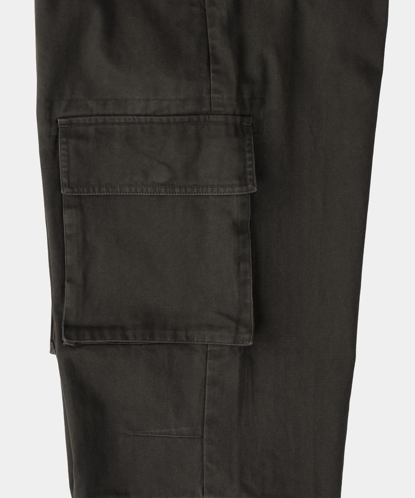 SLOWACID Washed Herringbone Cargo Pants [Charcoal]