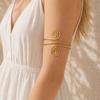 Adjustable Spiral Upper Arm Cuff Bracelet for Women, Boho Open Coil Arm Bangle Bracelet, Armband Jewelry for Festivals, Parties, Daily Wear