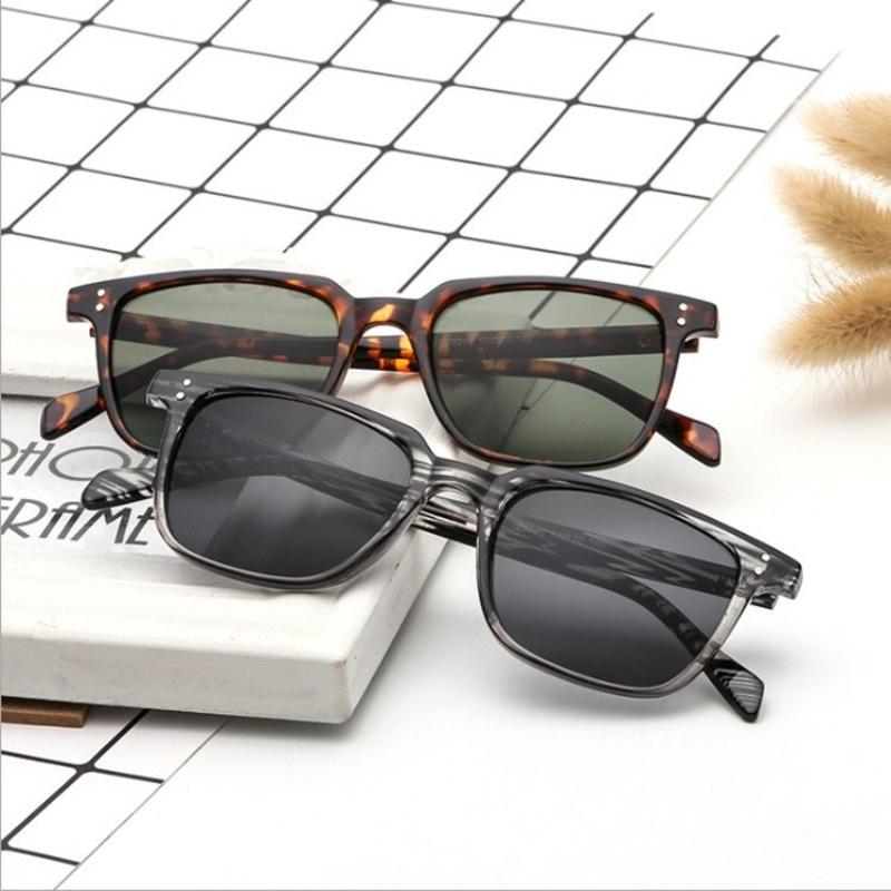 Vollformat Reiskörner Nägel Sonnenbrille für Herren Luxusmarke Vintage Quadratischer Rahmen Outdoor UV400 Sonnenbrillen Klassische Fahrersonnenbrillen