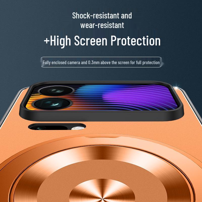 Xiaomi 17 Pro/Pro Max Frosted Stand Protective Case with Full Coverage, Anti-Fall Design for Men