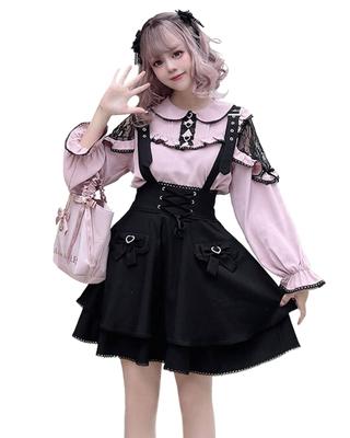 Jirai-kei Blouse Skirt Set Women Landmine-Style Fashion M Size Cute