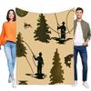 Fischer-Abenteuer-Decke Gemütlich Weich Bett Sofa Überwurf Ideal für Outdoor-Enthusiasten Perfektes Geburtstagsgeschenk für Naturliebhaber Leichtwe