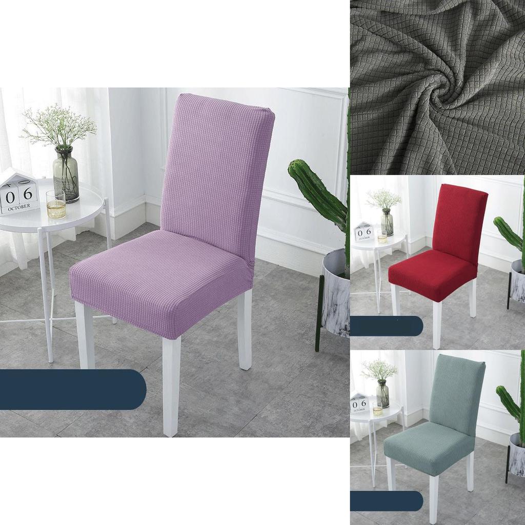 Stretchy Solid Color Chair Cover With Great Elasticity For Perfect Fitting