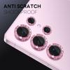 NORTHJO 1 Set Voor Samsung Galaxy S25 Ultra Camera Lens Film Gehard Glas+Metaal Glitters Achterlens Beschermer