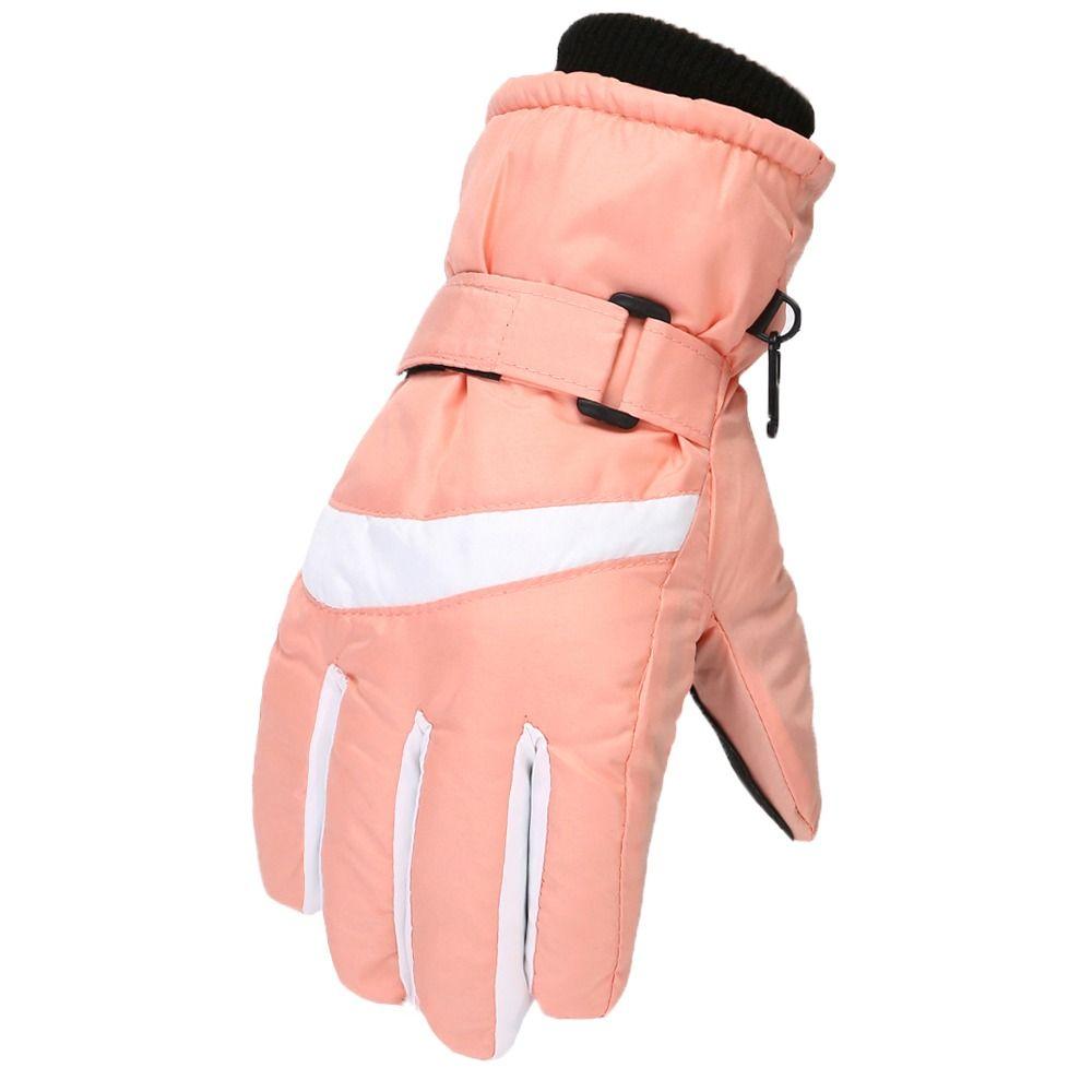 New Anti-slip Full Finger Ski Gloves Thickening Windproof Unisex Sports Gloves Winter Warm Touch Screen Gloves