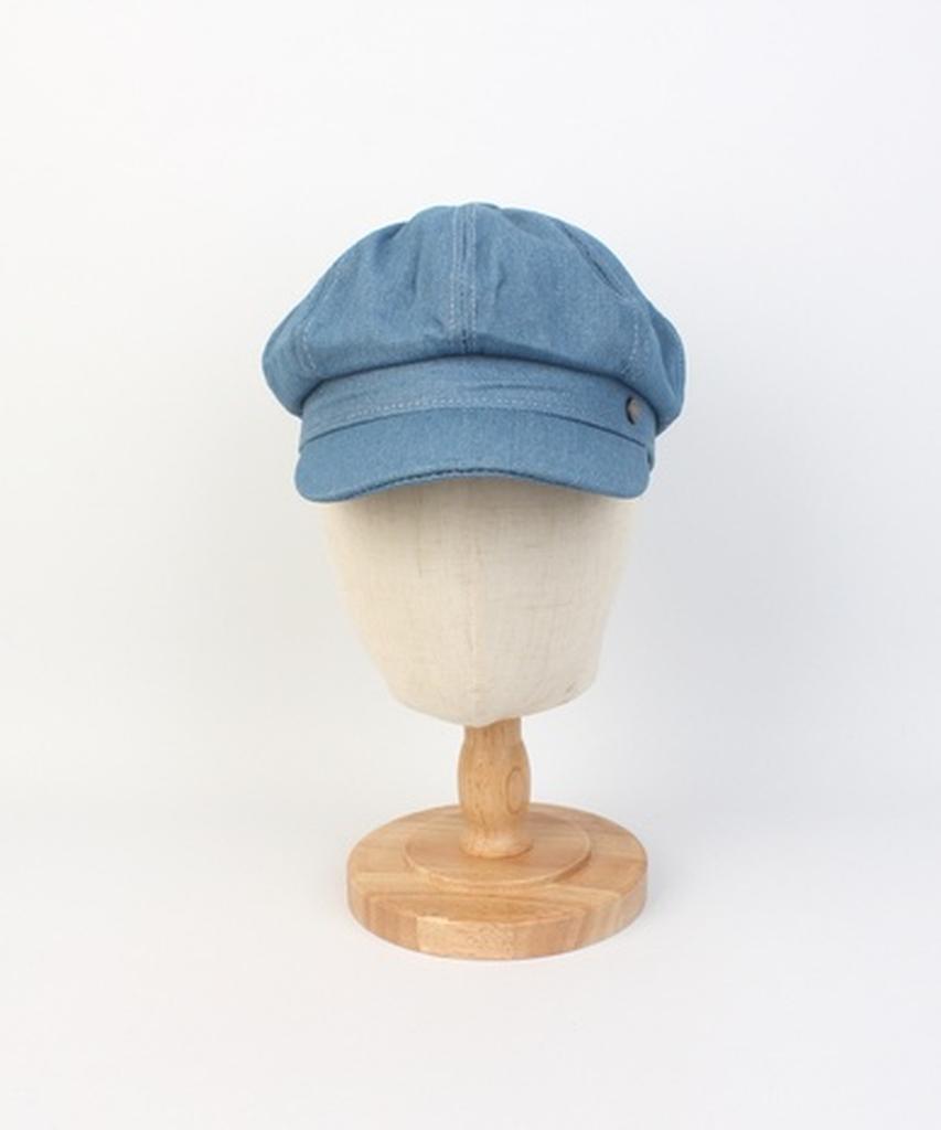 Yunibeosyeolkemiseuteuli Light Denim Logo Newsboy Cap