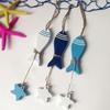 Wooden Starfish Hanging Decor Starfish String Fish Nautical Decor Crafts Pendant Fish Skewer