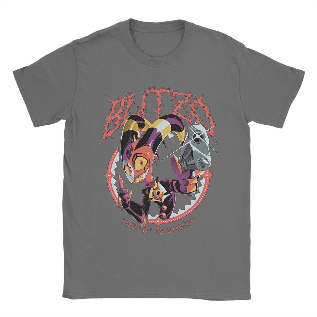 Blitzo Hazbins Hotels T-Shirt for Men Awesome Pure Cotton Tee Shirt Round Collar Short Sleeve T Shirt Summer Tops