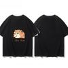 2025 Autumn and Winter Fashionable and Comfortable Cotton T-shirt Dog ID Card Printing Men and Women Large Size Couple T-shirt
