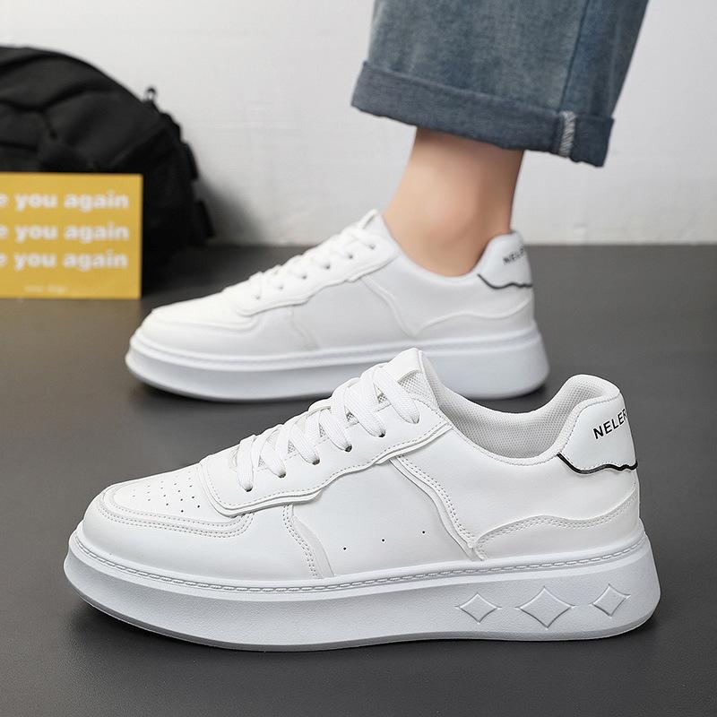 Men'S Shoes Breathable Little White Shoes Male Students Trend Platform Sports Shoes Casual Board Shoes