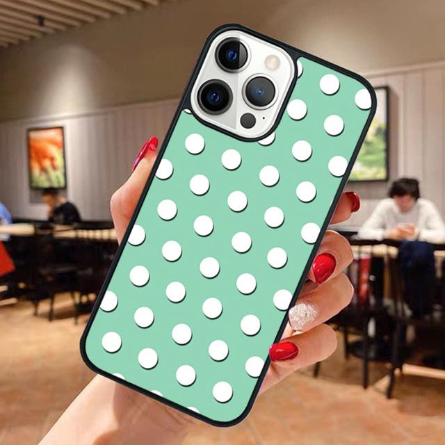 Black And White Polka Dot Phone Case For iPhone 17 Air 13 12 14 15 16 Cover For Apple Pro Max Plus Coque