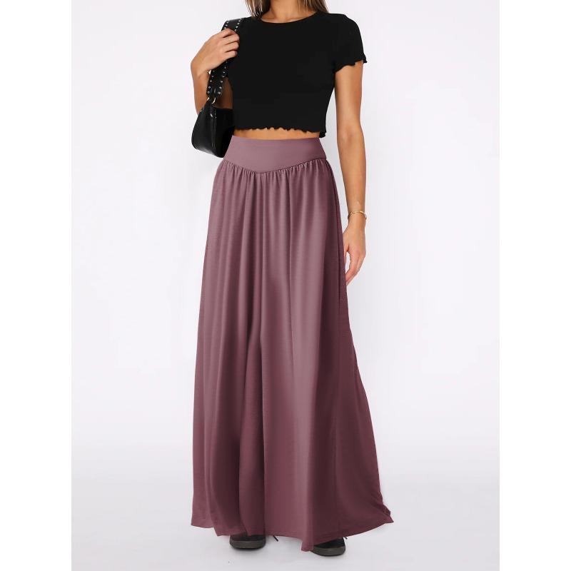 BITCED Women's Fashion Casual Solid Color Print Pants & Capris
