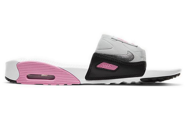 Nike Air Max 90 Slide Fehér Rózsaszín Hűvös Szürke Női CT5241-100