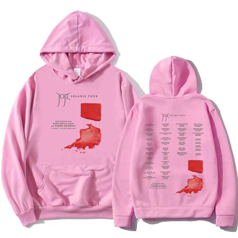 Joji Solaris Tour 2026 Huvtröjor Fleece Långärmade Huvtröjor Mode Sångare Design Grafiska Merch Kläder för Kvinnor