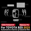 For TOYOTA BZ5 2025 Car Interior Center Console Instrument Dashboard Protective Cover Film Anti-scratch Sticker Accessories