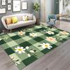 Colorful Checkerboard Patchwork Plaid Rug Practical Floor Mat for Living Room Bedroom Fresh and Soft Style Home Decor Carpet