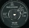 7inch Record LEE STIRLING & THE BRUISERS - Blue Girl R5042 Parlophone 1963 UK Pop Used