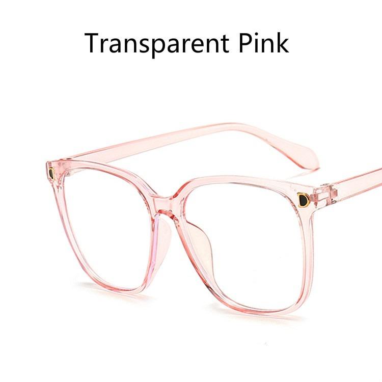 Anti Radiation Eyeglasses Fashion Oversize Square Big Frame for Women Men Blue Light Blocking Glasses Stylish Protective Eyewear