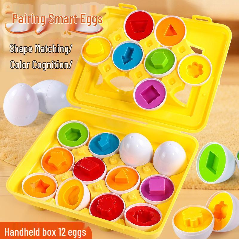 Smart Egg Shape Toy for Early Education: Number & Color Matching for Ages 1-3
