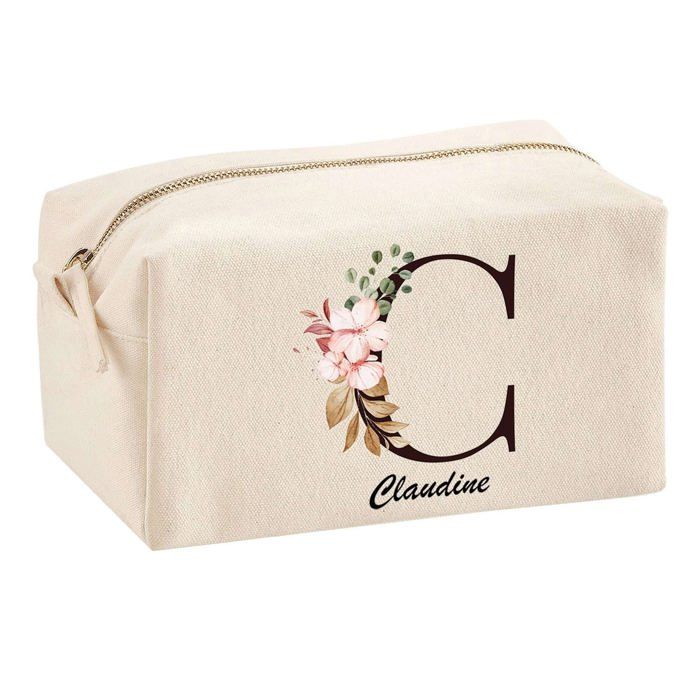 Claudine Multi-function Pouch Letter Flower Birthday Christmas Gift Personalized Idea Back To School | School Pouch Office Supplies