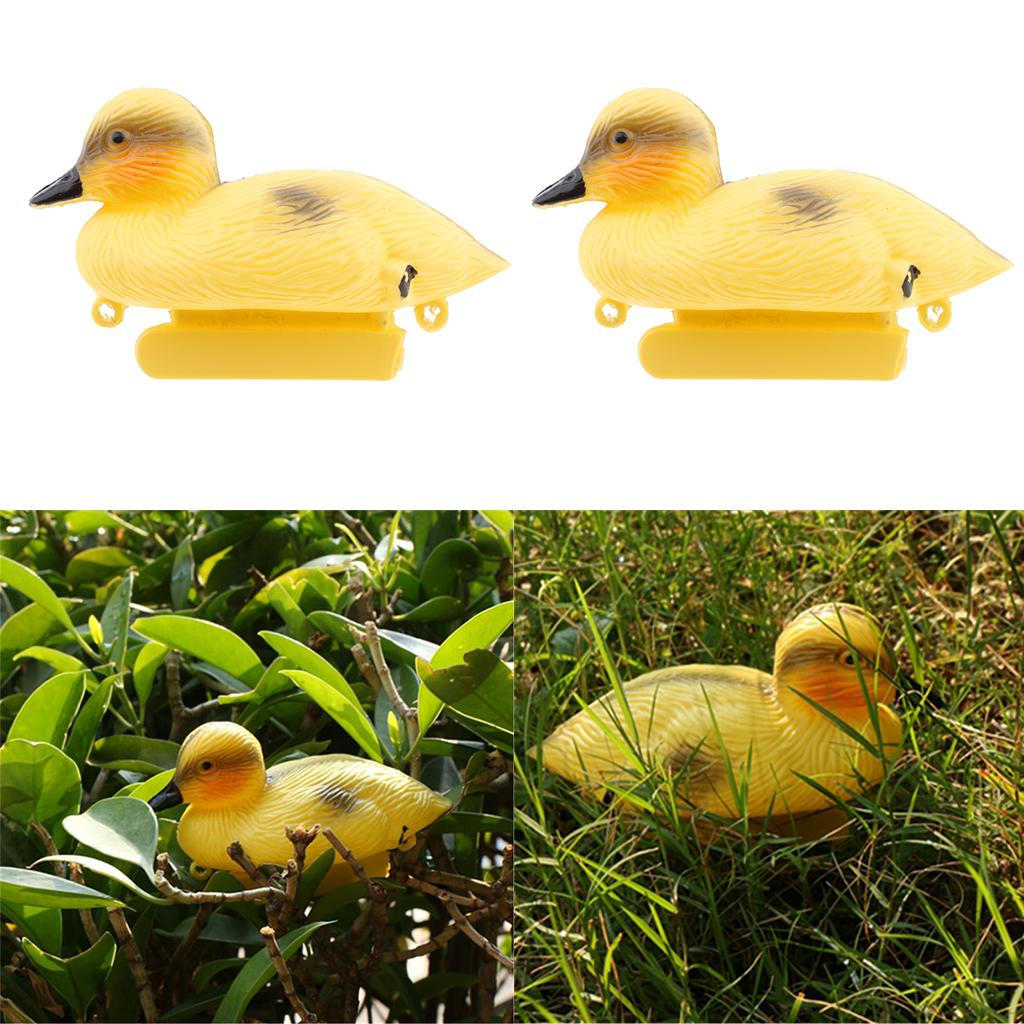 2Pcs Floating Statue Duck Figurine Garden Lawn Decor Hunting Decoy