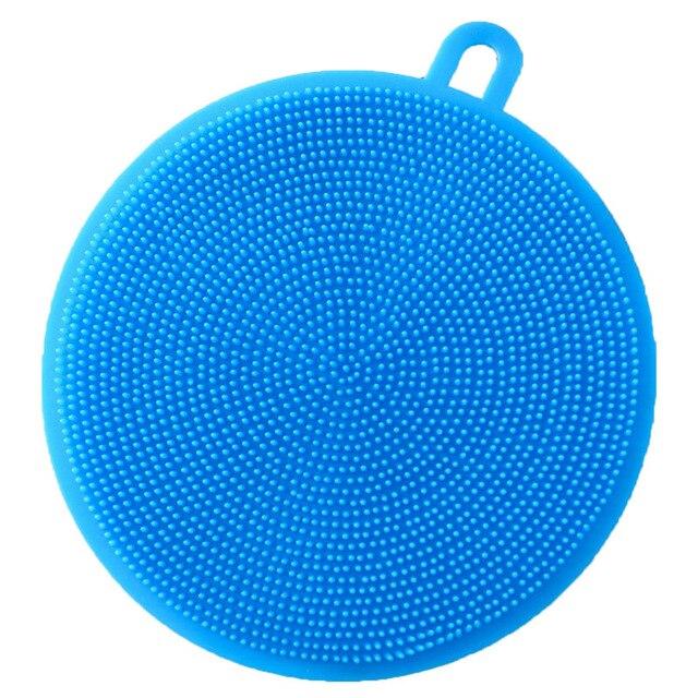 Esponja de lavagem de louça da escova de limpeza do silicone, escovas multi-funcionais dos utensílios de cozinha dos utensílios de cozinha das frutas vegetais, ferramentas da cozinha