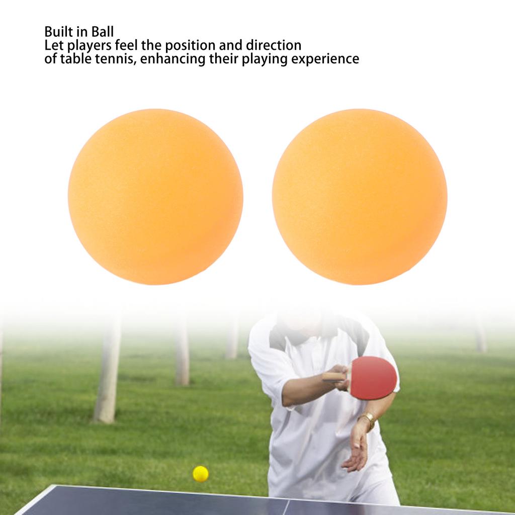 2 Pcs Table Tennis Ball High Contrast Color Plastic Pong Game Balls for Visually Impaired and Blind Individuals