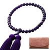 Kyoto Buddhistischer Altar Hayashi Gebetsperlen für Frauen Reiner Seide Amethyst Beutel Kyoto Gebetsperlen Können von allen Sekten verwendet werden Miyako-Quaste [Gebetsset]