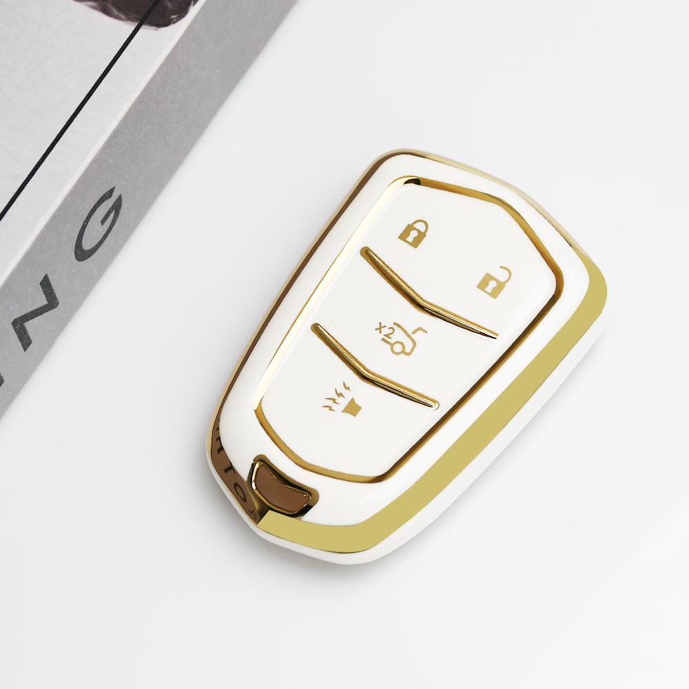 Tpu Shell Fob For Cadillac Escalade Esv Srx Sts Xts 28T Xt5 28E Xt4 Xt6 Ats-L Ct5 Ct4 Ct6 Ats Ct6 Cts Dts Xt5 Car Key Case Cover