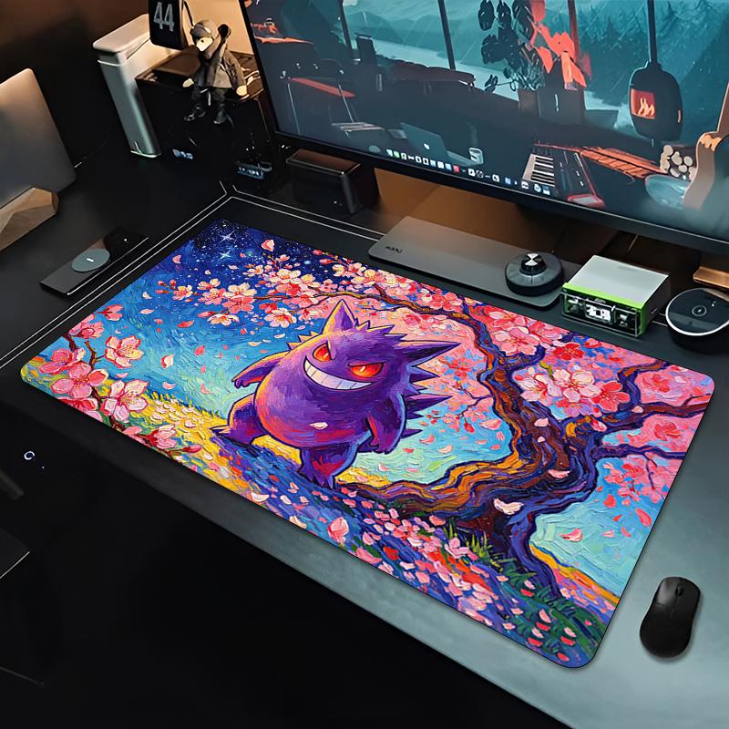 Mouse Pad Sakura Gengar Gaming Accessories Esports Players Gamers Desk Mat Anime Varmilo Keyboard Mat Office Mousepad