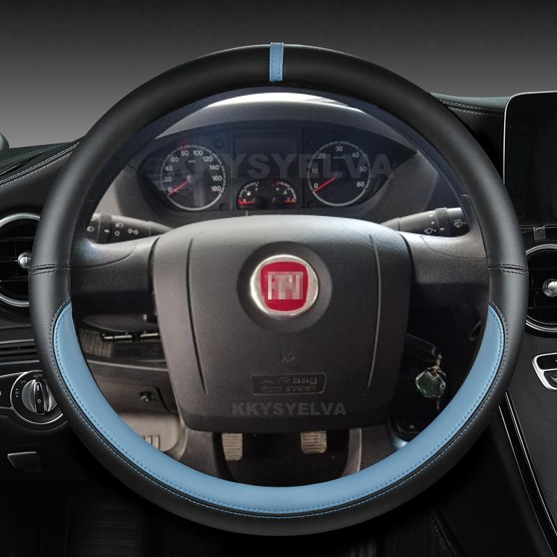 Microfiber Leather Car Steering Wheel Cover For Fiat Ducato Peugeot Boxer Citroen Jumper Relais Ram Promaster Auto Accessories