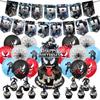 Banner a Tema Venom Topper per Torta Palloncini Set per Ragazzi Bambini Adulti