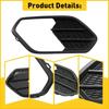 Left Fog Bumper Light Grille Cover Bezel For 2017- Ford Escape Kuga Front EV