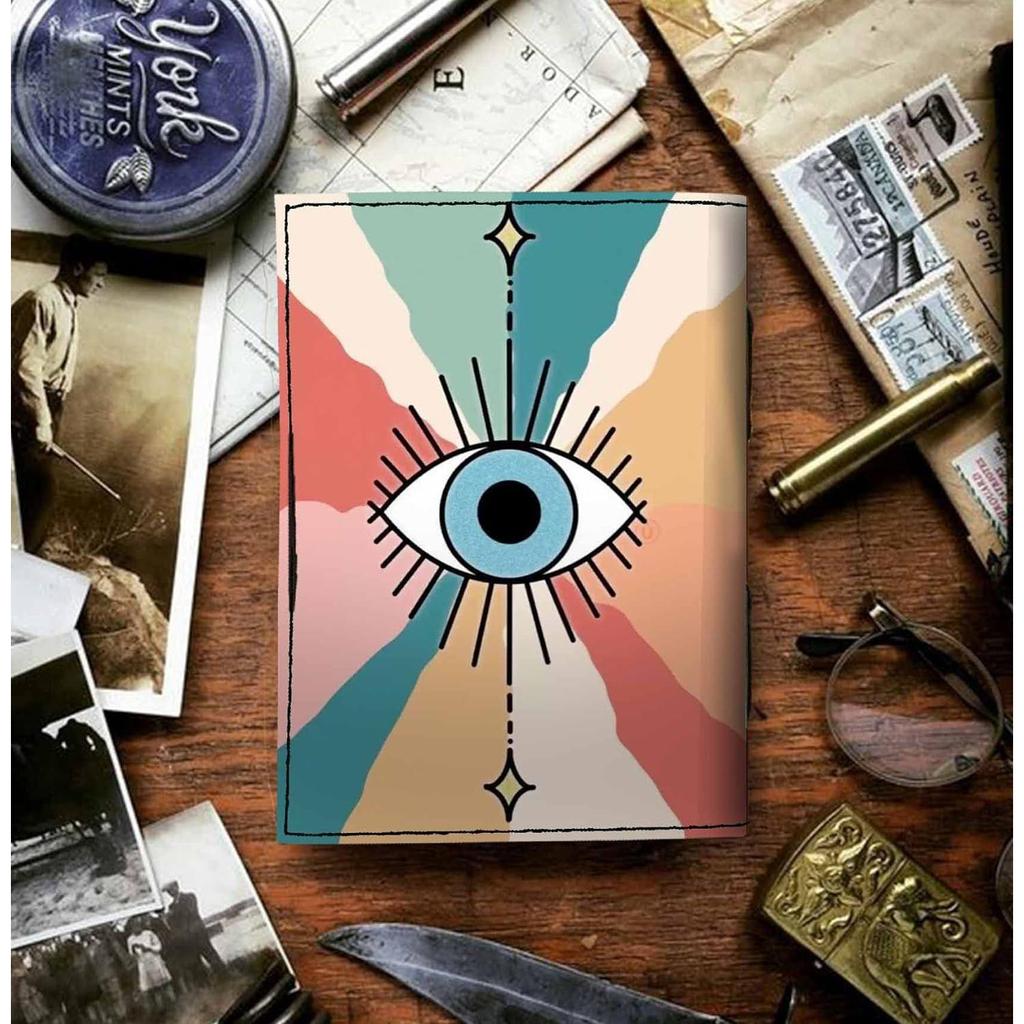 Leather Eye Portrait Diary Blank Pages Journal Diary for Personal Use & Office Use (7 X 5 Inch)